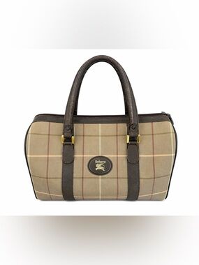 Burberry Vintage with COA Nova Check Top Handle Bag
